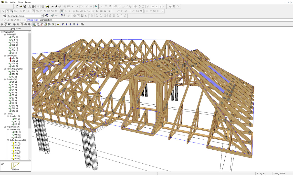 projektowanie więźby dachowej