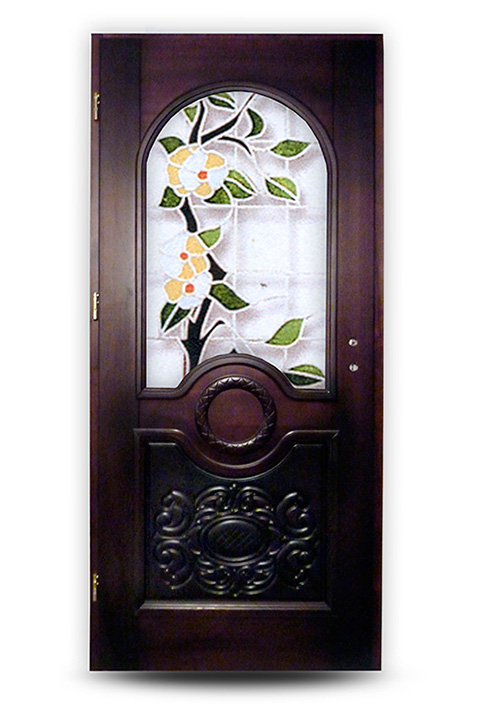 drzwi drewniane rzeźbione