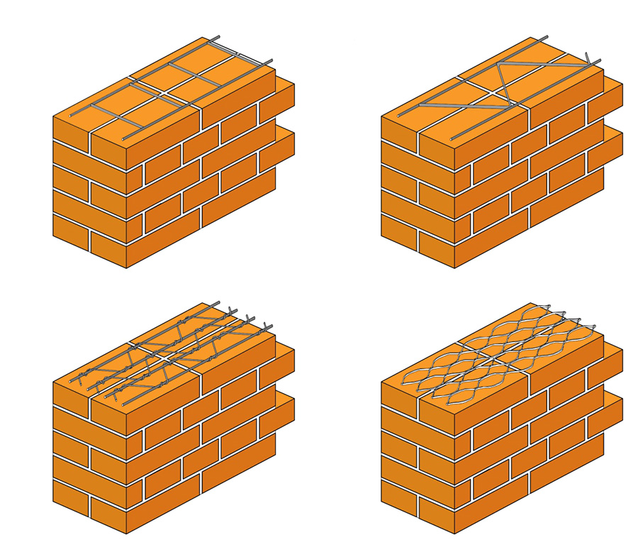 łączniki i zbrojenia do konstrukcji murowych