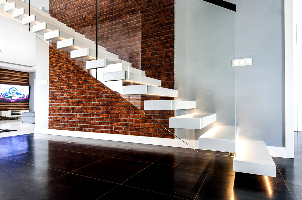 nowoczesne schody i balustrady