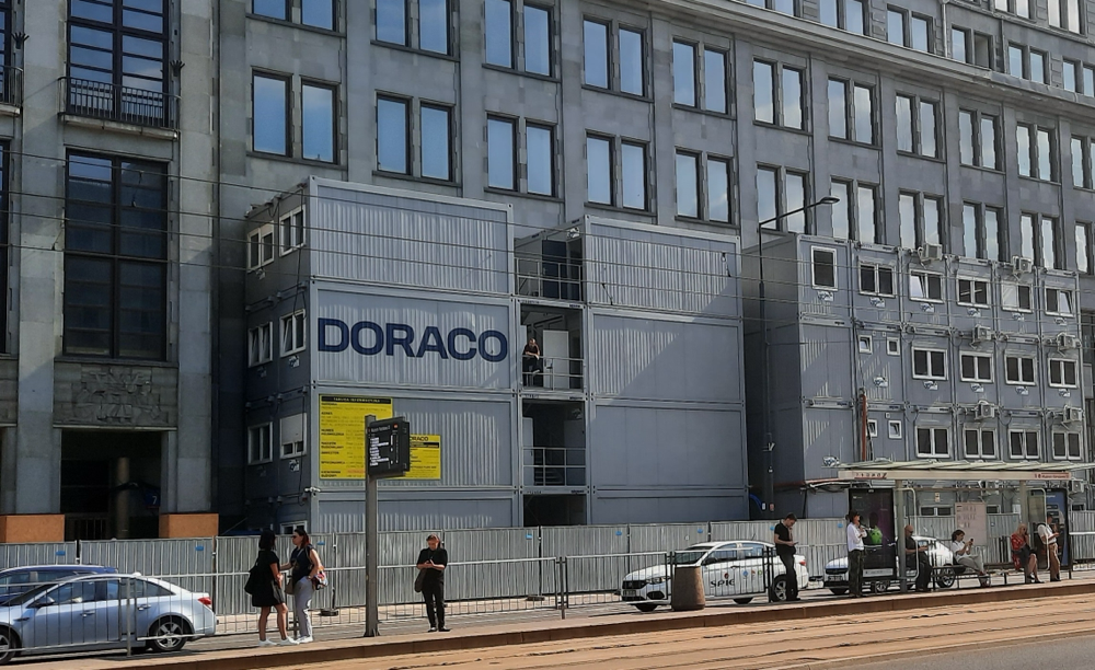 Kontenery świetnie sprawdzają się jako obiekty tymczasowe na placach budowy