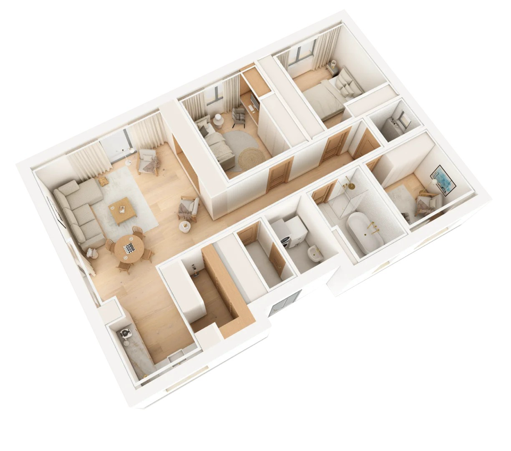 Gotowy dom szkieletowy Y-Home 107 m2