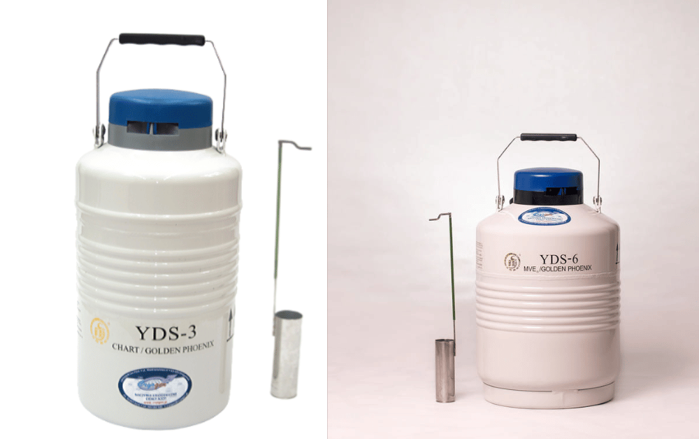 Naczynia Dewara 3 l, dewar 6 l odparowanie 0,1 ld