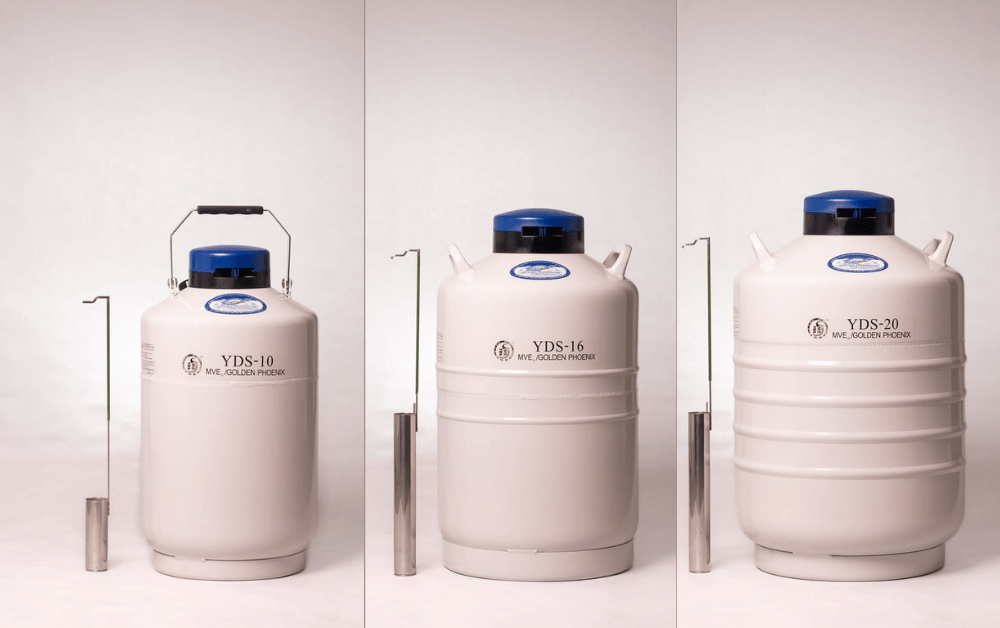 Dewary 10 l, 16 l, 20 l do przechowywania i transportu zamrożonych materiałów biologicznych