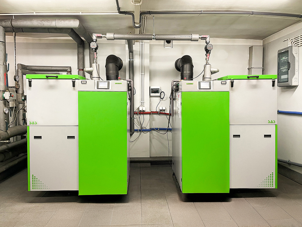 Dwa kotły SAS w układzie kaskadowym