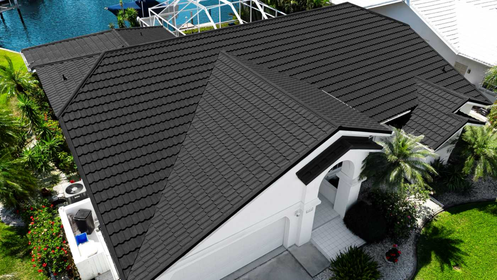 Blachodachówka z posypką skalną