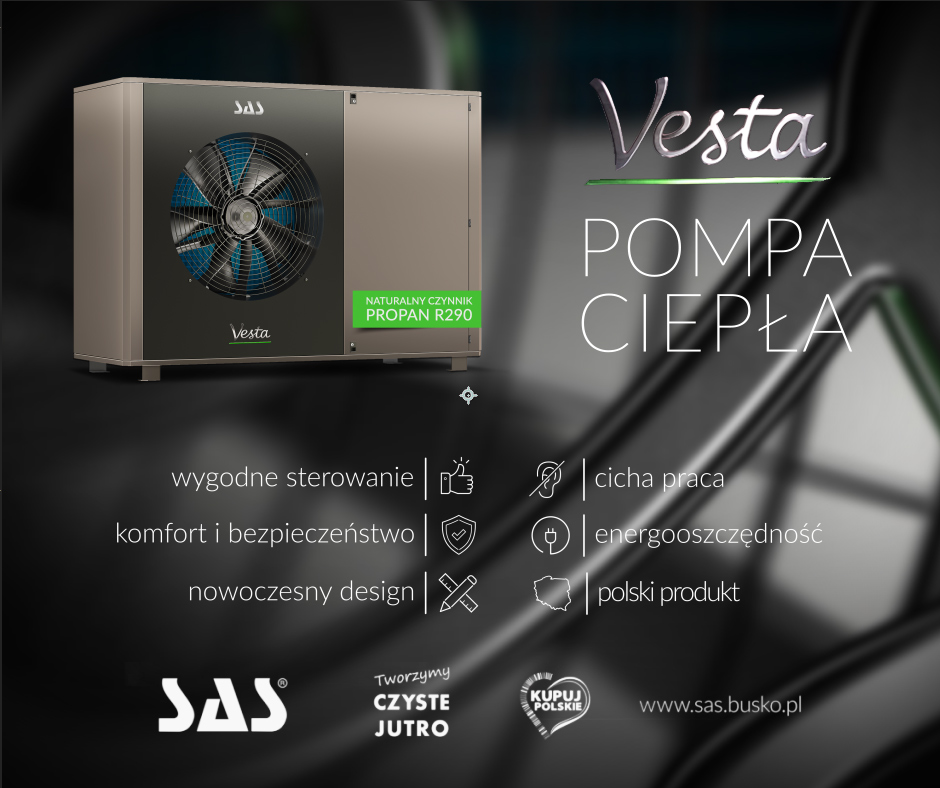 Monoblokowa pompa ciepła SAS VESTA