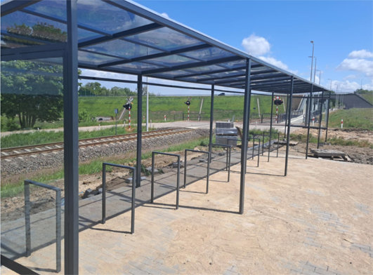 Rew Ton Montaż wiaty rowerowej MODE, Otomino 29.06.2025.