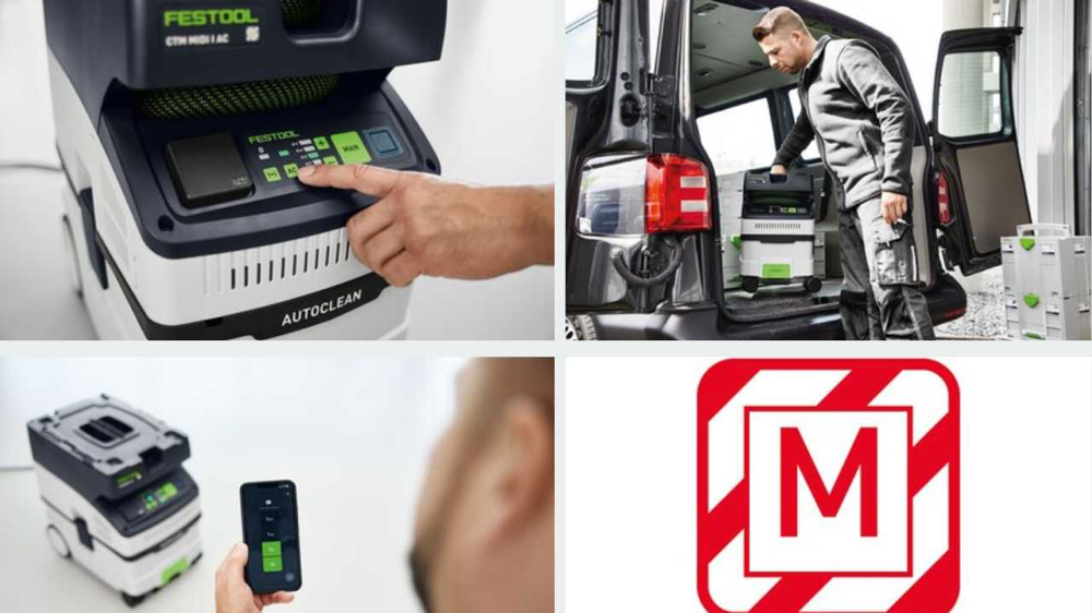 Jaki odkurzacz do szlifowania gładzi – klasa pyłowa M i funkcje AUTOCLEAN w odkurzaczach Festool 