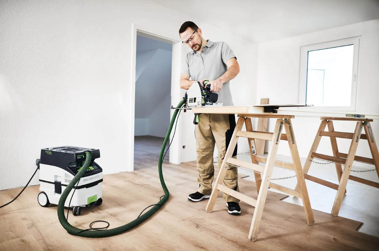 Odkurzacz mobilny Festool CTL MIDI I do odsysania pyłu podczas cięcia, frezowania i szlifowania w stolarni