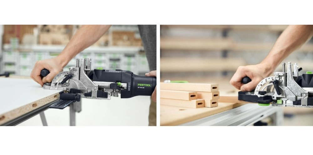 Frezarka do połączeń Festool DOMINO DF 500 R do wykonywania precyzyjnych gniazd pod kołki DOMINO