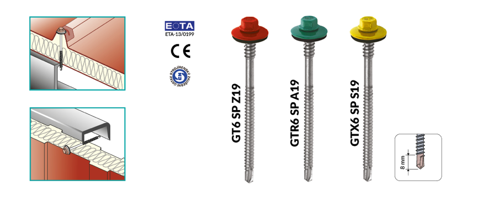 Grafika prezentująca łączniki do stali cienkościennej 1-6 mm