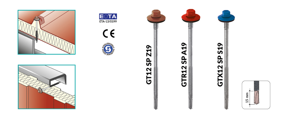 Grafika prezentująca łączniki do stali o grubości 3-12-mm